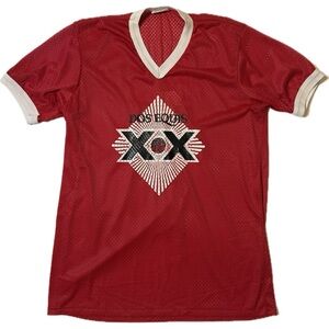 VINTAGE MAJESTIC Dos Equis Jersey Red Men's Shirt